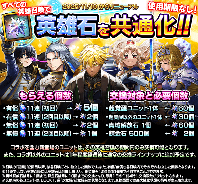 11/22〜30 期間限定で人気ユニットが復刻！『魔王・神星・烈華降臨祭